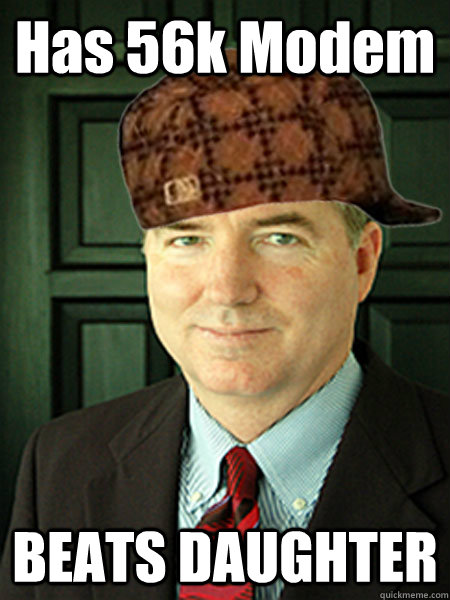Has 56k Modem BEATS DAUGHTER  Scumbag Judge William Adams
