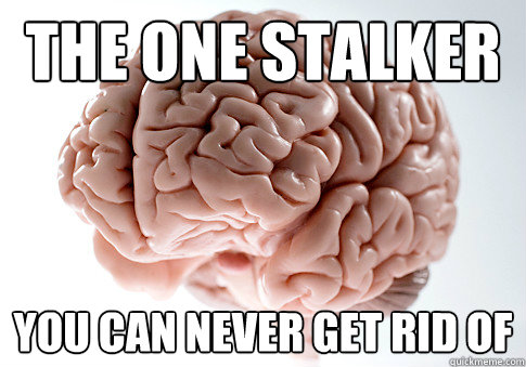 The one Stalker You can never get rid of  Scumbag Brain