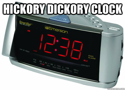 hickory dickory clock   