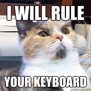 I WILL RULE YOUR KEYBOARD - I WILL RULE YOUR KEYBOARD  DICTATOR CAT