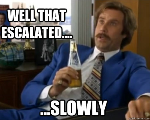 Well that escalated.... ...slowly  Gay Marriage in Four States - That escalated quickly