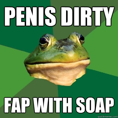 Penis dirty fap with soap  