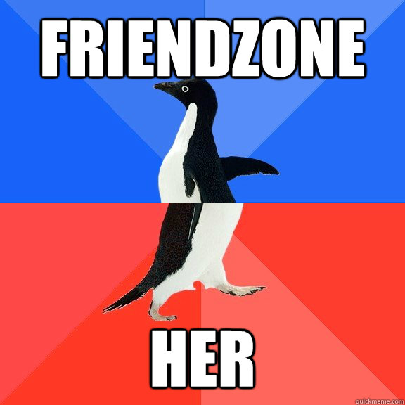 Friendzone Her  Socially Awkward Awesome Penguin