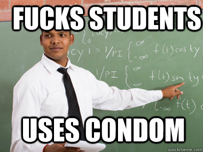 FUCKS STUDENTS USES CONDOM  Good Guy Teacher
