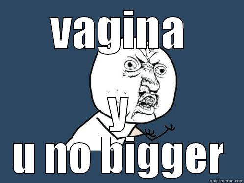 VAGINA Y U NO BIGGER Y U No