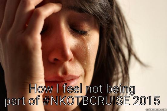  HOW I FEEL NOT BEING PART OF #NKOTBCRUISE 2015 First World Problems