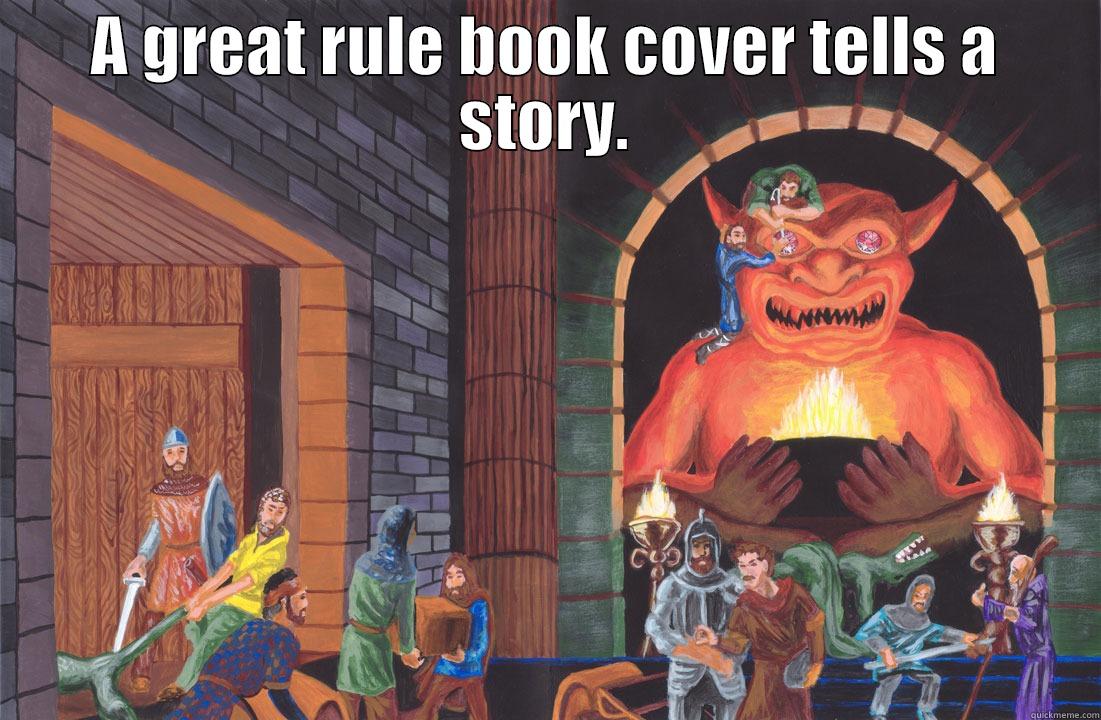 Great rulebook covers - A GREAT RULE BOOK COVER TELLS A STORY.  Misc