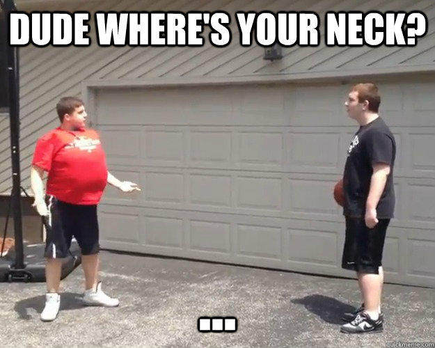 Dude where's your neck? No Neck Rhino quickmeme