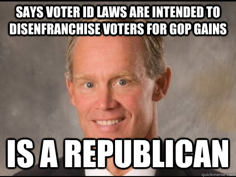 says voter id laws are intended to disenfranchise voters for gop gains is a republican  Brazenly Honest Turzai