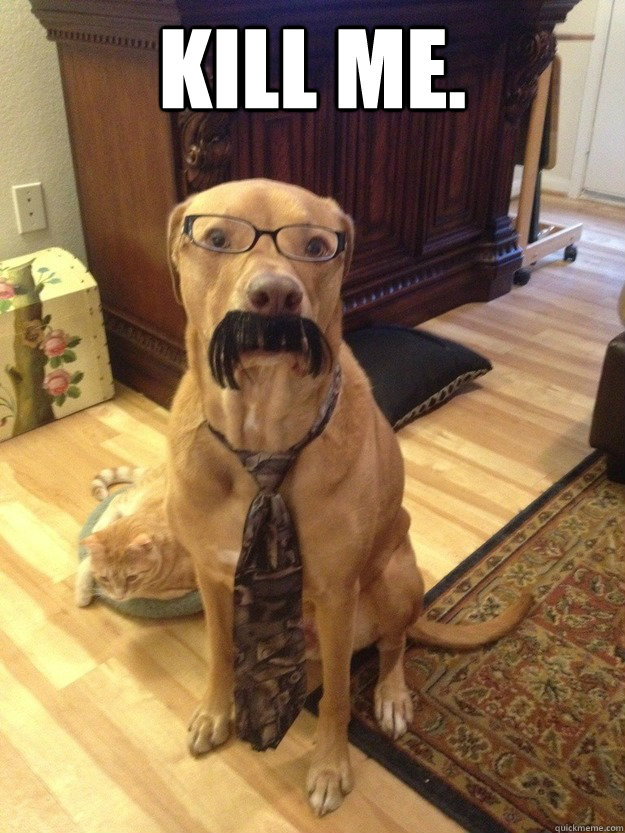 Kill me.   Professor Dog