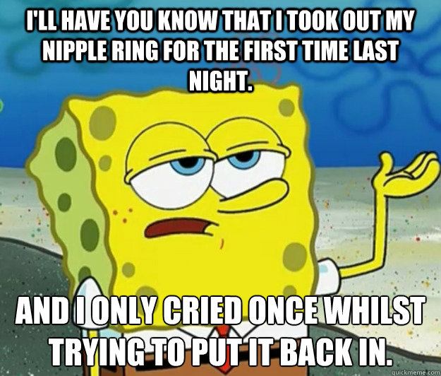 Spongebob nipple rings deals