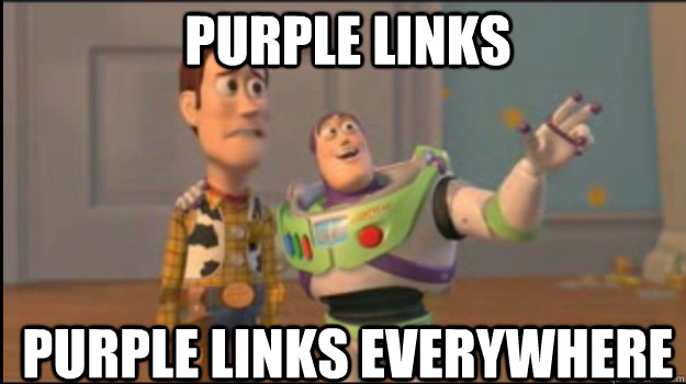 Purple Links purple links everywhere  