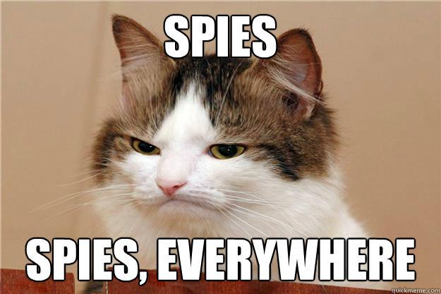 SPIES SPIES, EVERYWHERE - SPIES SPIES, EVERYWHERE  Spies, everywhere