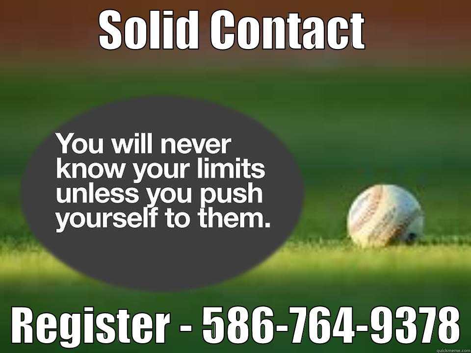 SOLID CONTACT   REGISTER - 586-764-9378 Misc