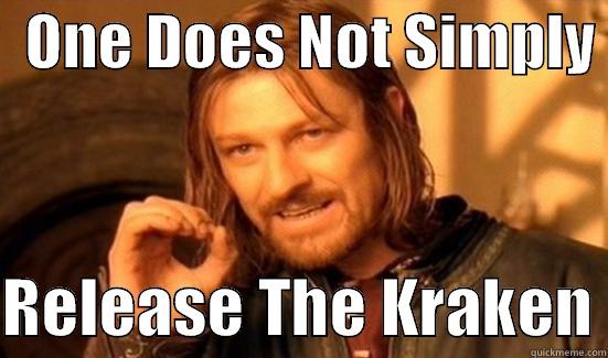   ONE DOES NOT SIMPLY   RELEASE THE KRAKEN Boromir