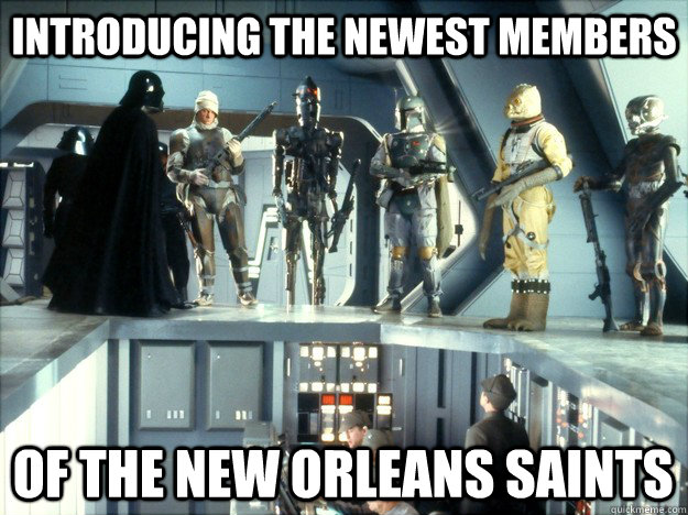 Introducing the newest members of the New Orleans Saints  New Orleans Saints Bounty Hunters