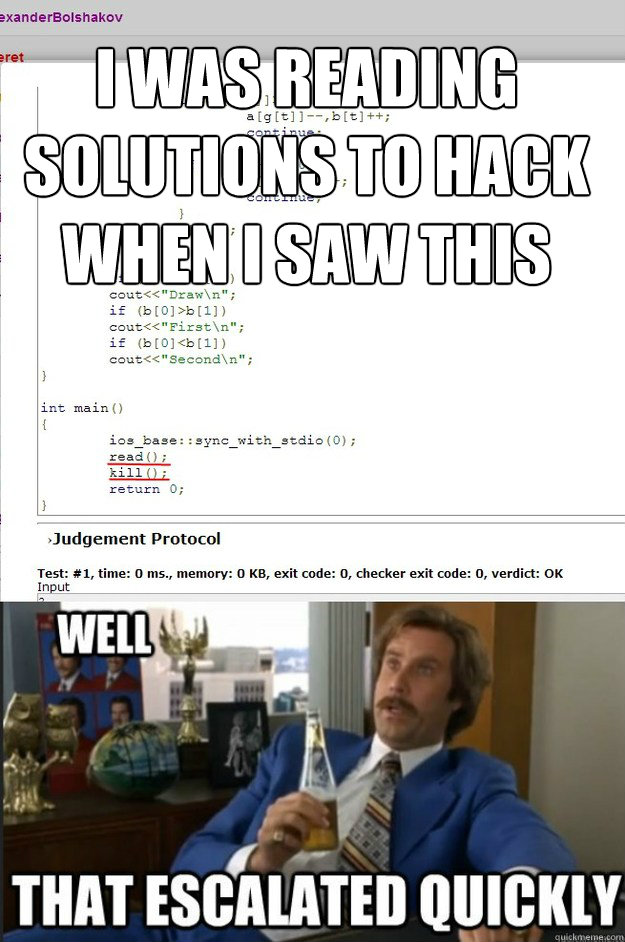 I Was Reading solutions to hack when i saw this - I Was Reading solutions to hack when i saw this  Misc