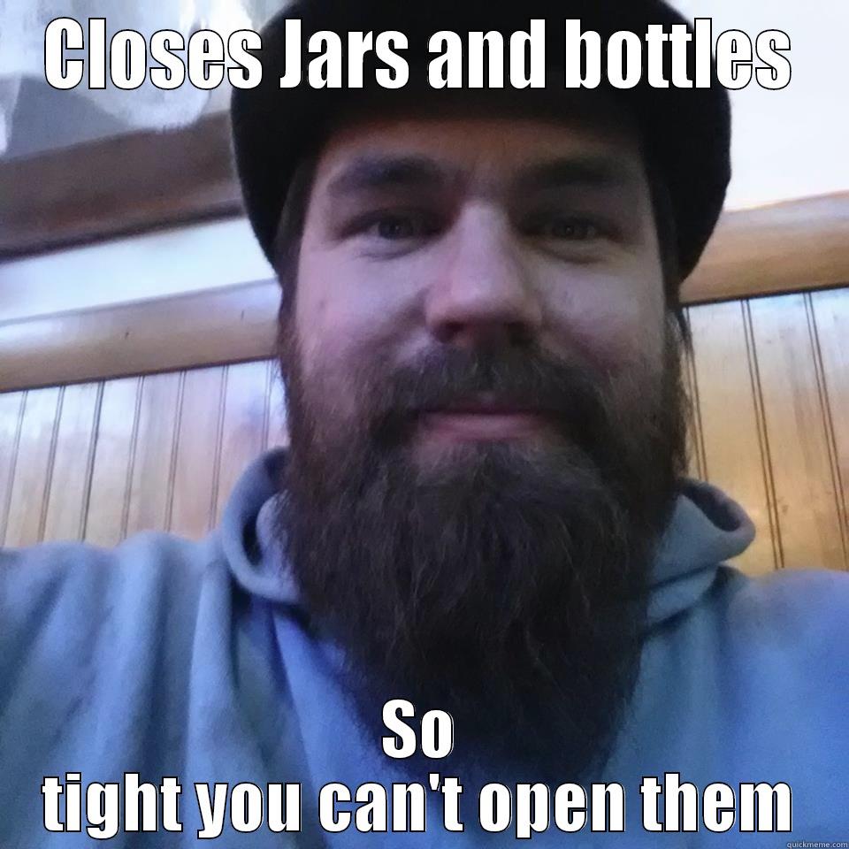 CLOSES JARS AND BOTTLES SO TIGHT YOU CAN'T OPEN THEM Misc