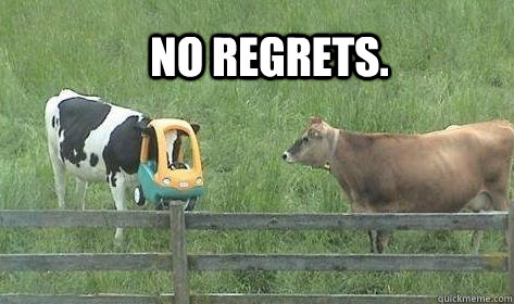 No regrets.  