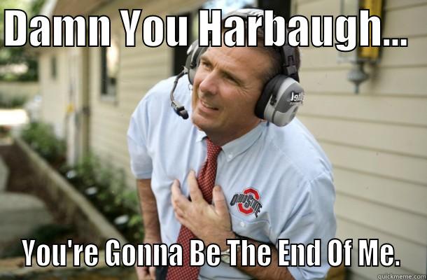 DAMN YOU HARBAUGH...   YOU'RE GONNA BE THE END OF ME. Misc