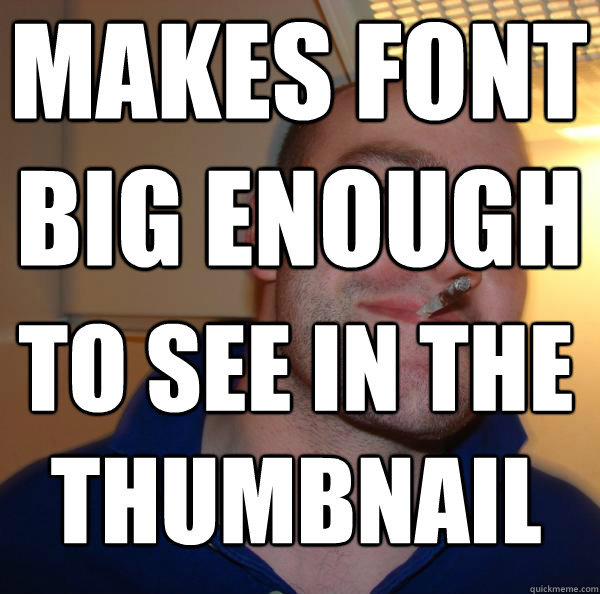 Makes font big enough to see in the thumbnail - Makes font big enough to see in the thumbnail  Misc