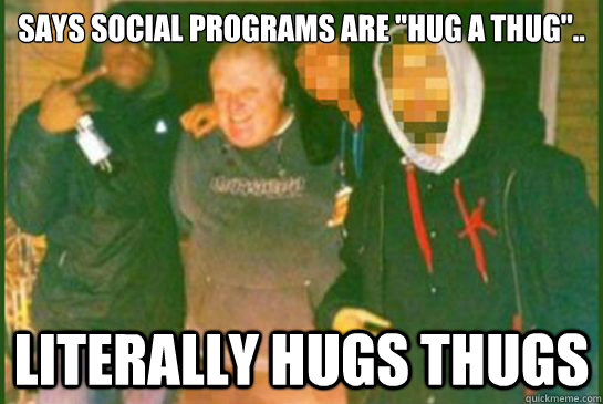 Says social programs are 