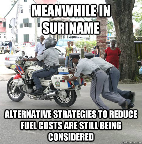 Meanwhile in Suriname Alternative Strategies to Reduce Fuel Costs are still being considered  