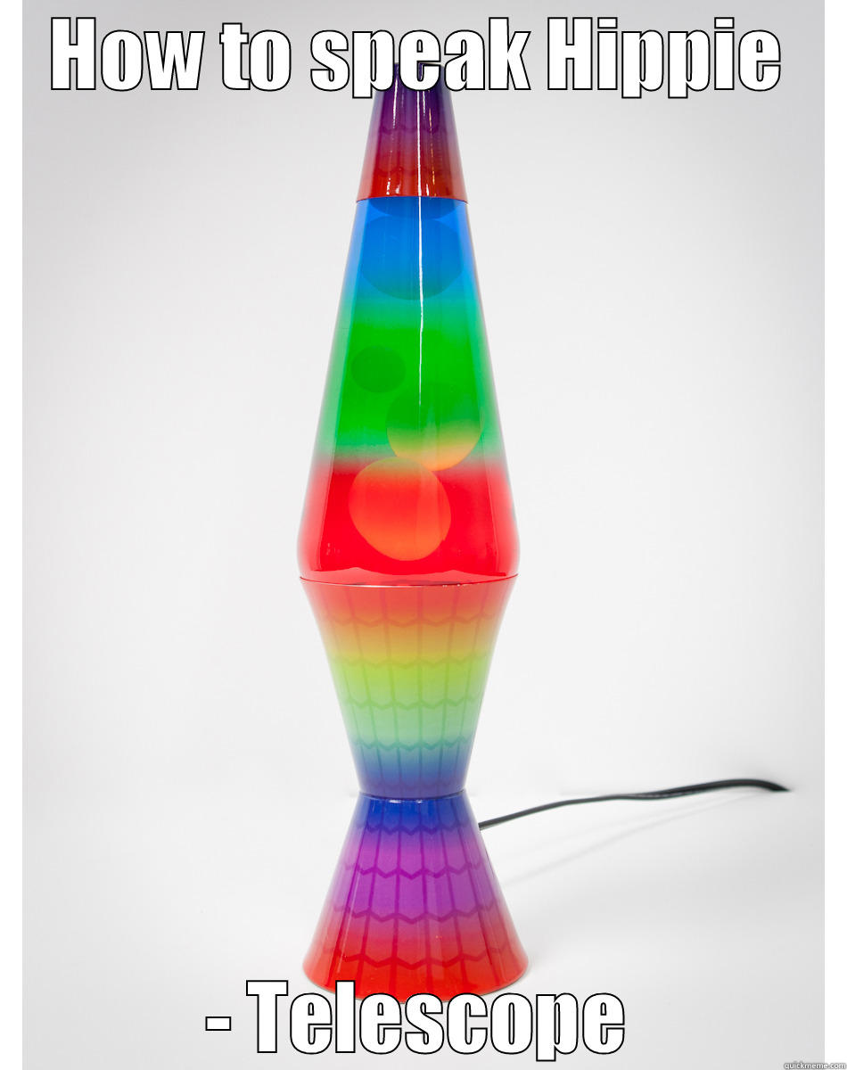 dummies lamp - HOW TO SPEAK HIPPIE - TELESCOPE Misc
