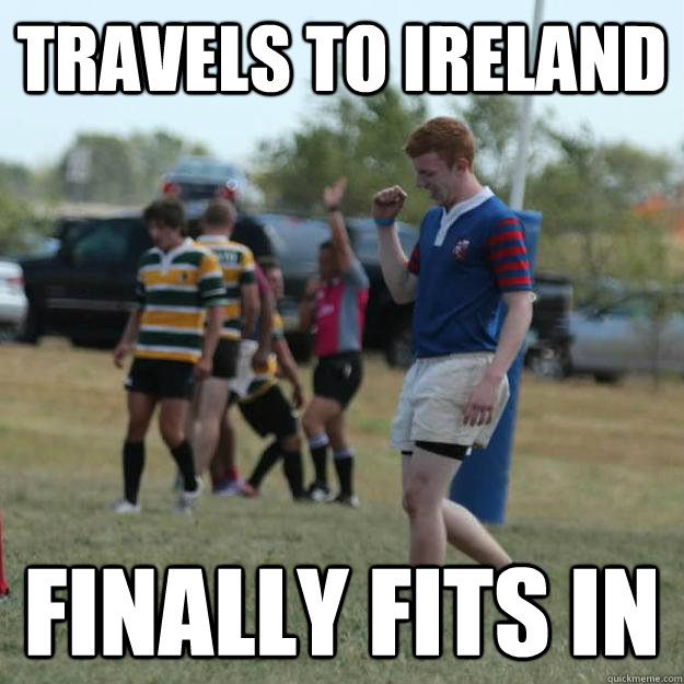 Travels to ireland finally fits in   Success Ginger