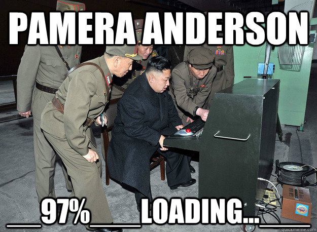 Pamera anderson __97%___LOading...___  kim jong un