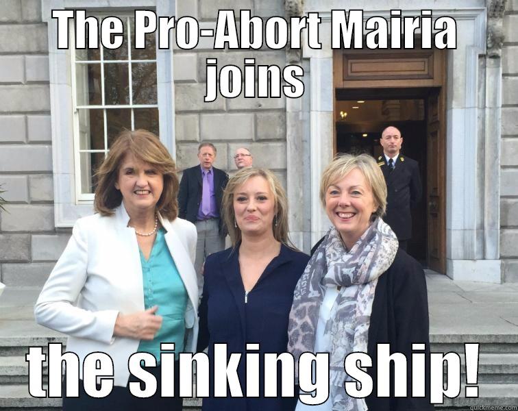 THE PRO-ABORT MAIRIA JOINS THE SINKING SHIP! Misc