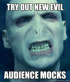 try out new evil laugh audience mocks  