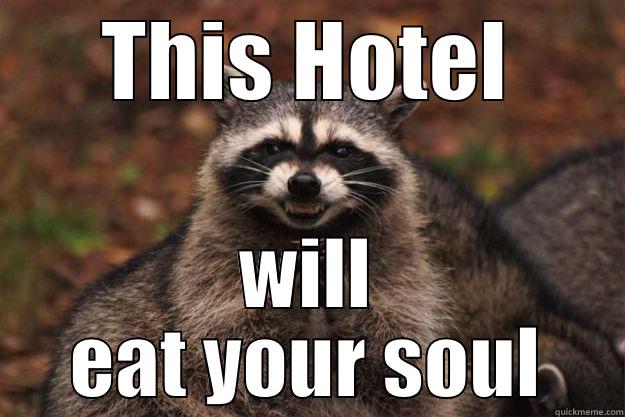 THIS HOTEL WILL EAT YOUR SOUL Evil Plotting Raccoon
