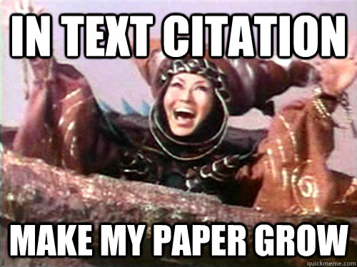 in text citation make my paper grow  