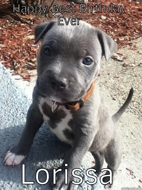 HAPPY BEST BIRTHDAY EVER LORISSA Misc