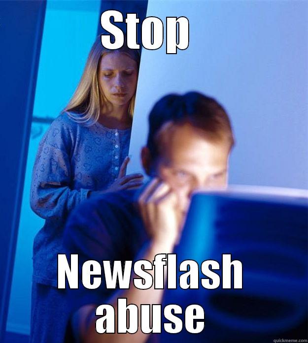 STOP  NEWSFLASH ABUSE Redditors Wife