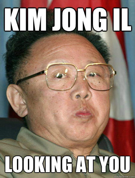 Kim Jong IL Looking At You - Kim Jong IL Looking At You  Looking at you