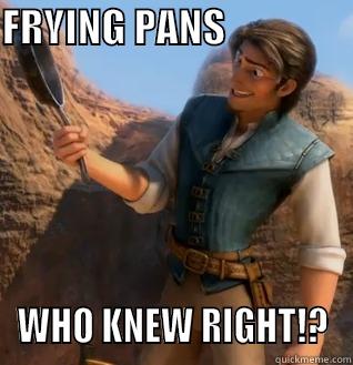 FRYING PANS                 WHO KNEW RIGHT!? Misc