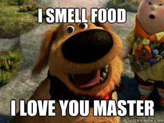 I SMELL FOOD I LOVE YOU MASTER - I SMELL FOOD I LOVE YOU MASTER  Dug the Dog