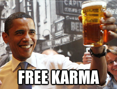  free karma -  free karma  Obama Beer