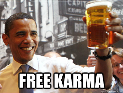  free karma  Obama Beer