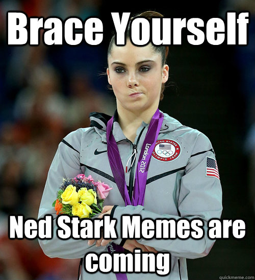 Brace Yourself Ned Stark Memes are coming  McKayla Not Impressed