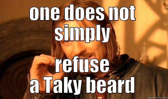 ONE DOES NOT SIMPLY REFUSE A TAKY BEARD One Does Not Simply