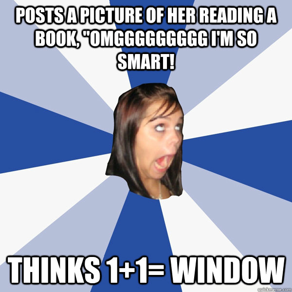 Posts a picture of her reading a book, 