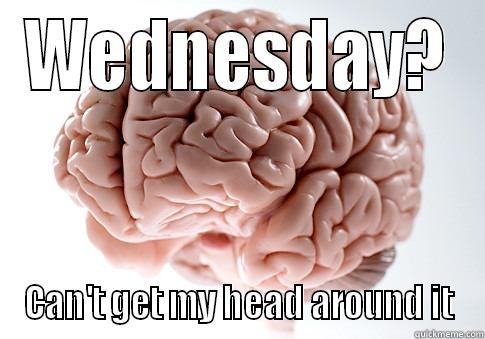 WEDNESDAY? CAN'T GET MY HEAD AROUND IT Scumbag Brain