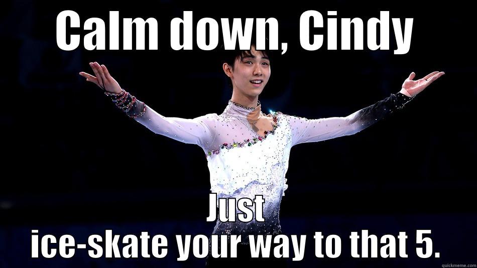 CALM DOWN, CINDY JUST ICE-SKATE YOUR WAY TO THAT 5. Misc