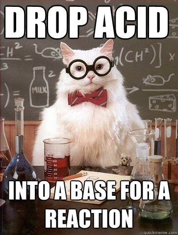 Drop Acid into a Base for a Reaction  Science Cat