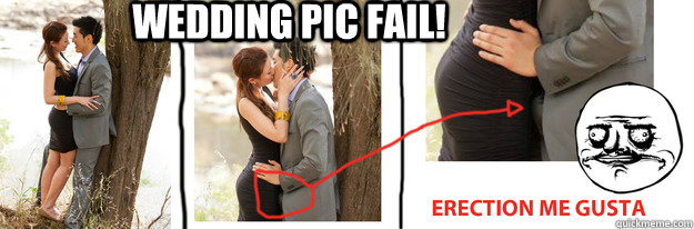 Wedding Pic fail! Bottom caption - Wedding Pic fail! Bottom caption  Me gusta