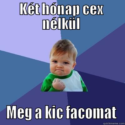 KÉT HÓNAP CEX NÉLKÜL MEG A KIC FACOMAT Success Kid