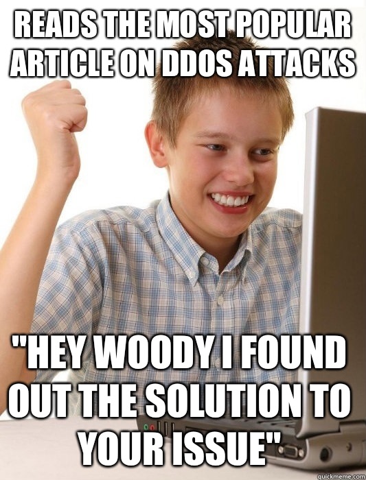 Reads the most popular article on DDOS attacks 